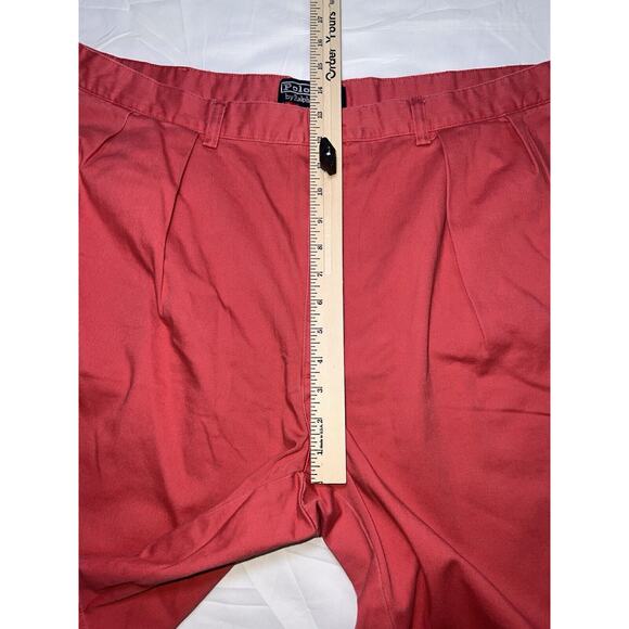 Polo Ralph Lauren Shorts Men's Size 42 Salmon Light Red The Tyler Pleated Chino - Picture 6 of 15
